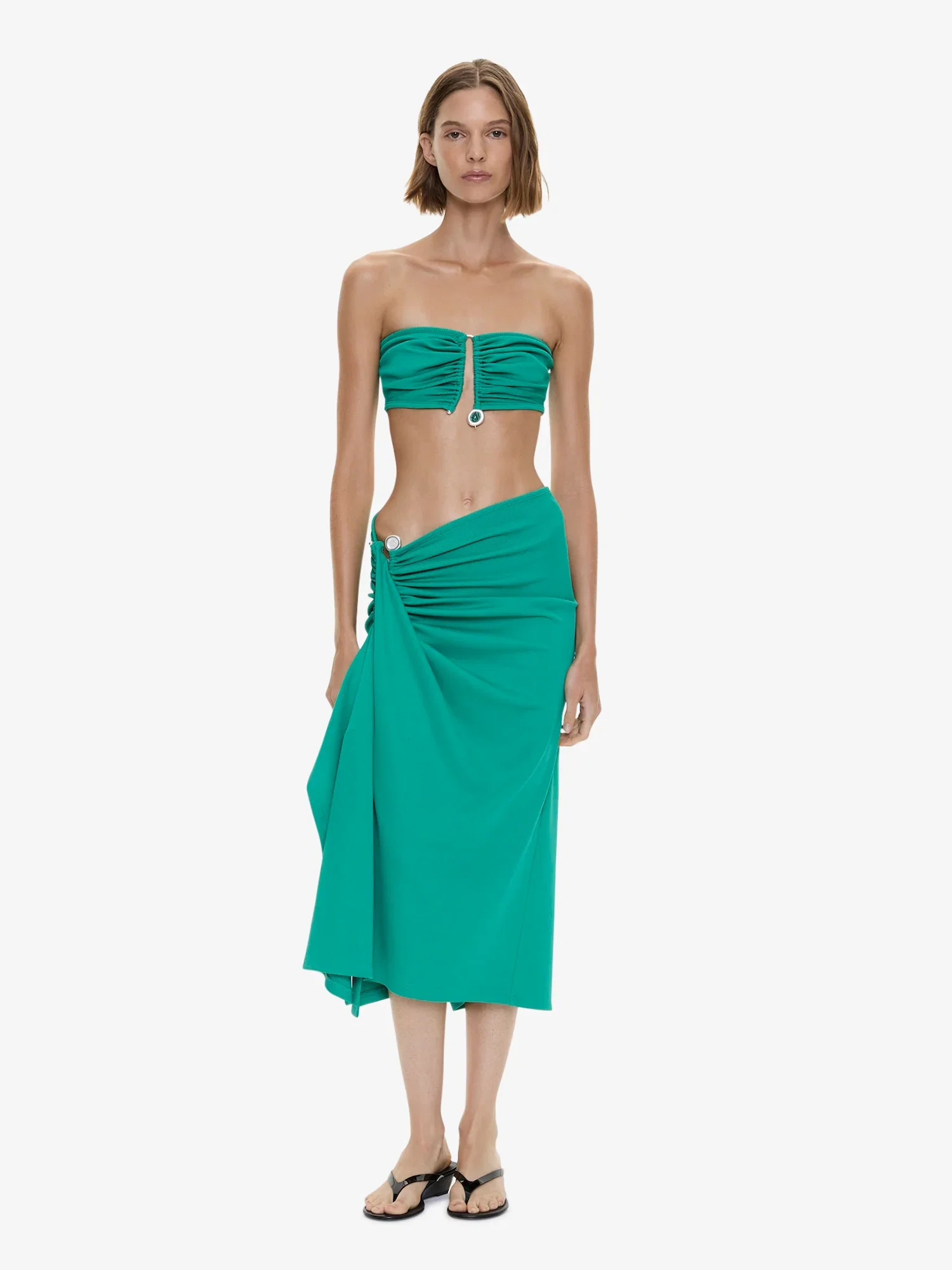 Image of Droplet Crystal Clasp Cascade Skirt