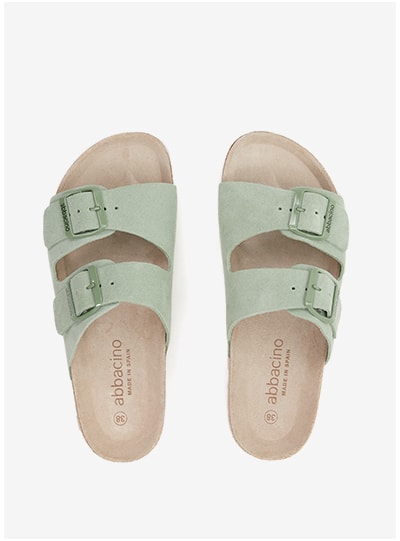 sandalias verdes