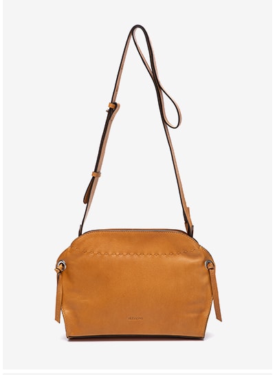 bandolera piel cognac