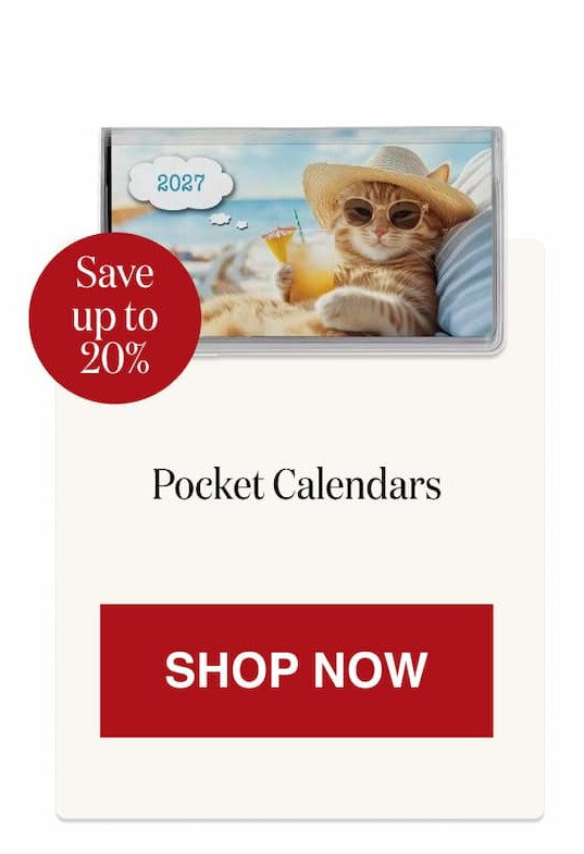 Pocket Calendars [Click here to Shop Now]