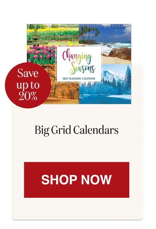 Big Grid Calendars [Click here to Shop Now]