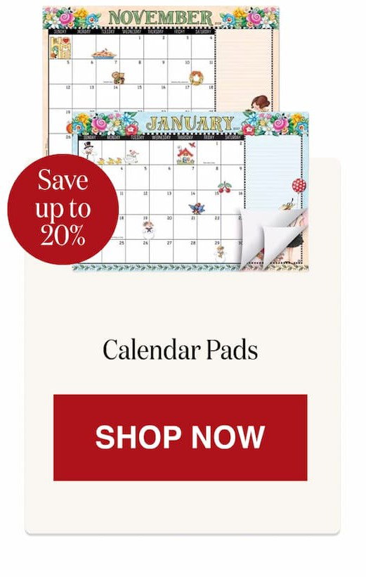 Calendar Pads [Click here to Shop Now]