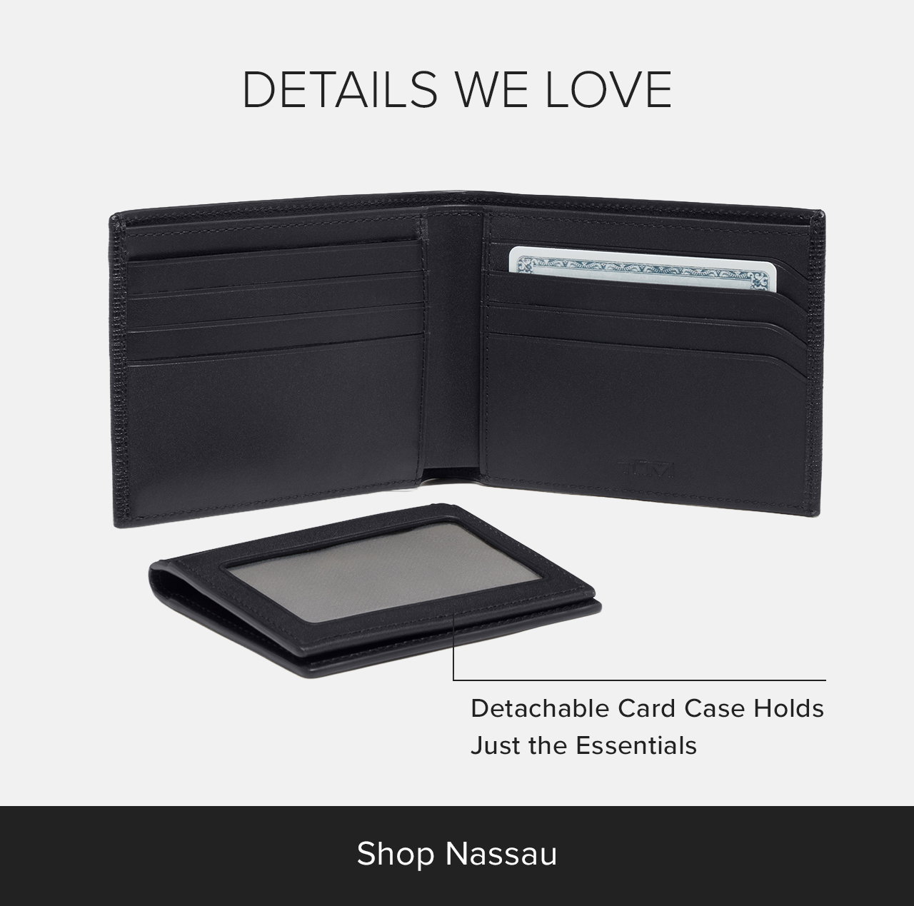 SHOP NASSAU - Global Removable Passcase - Holds the essentials.