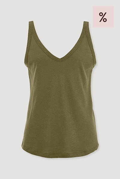 Jersey Top Regular aus Leinen und Bio-Baumwolle