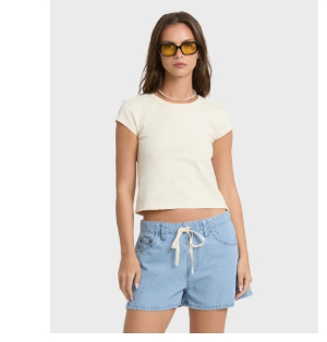 Jade Saltwashed Denim Shorts