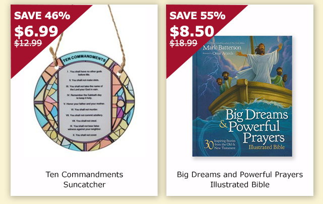 Ten Commandments Suncatcher | Big Dreams and Powerful Prayers Illustrated Bible