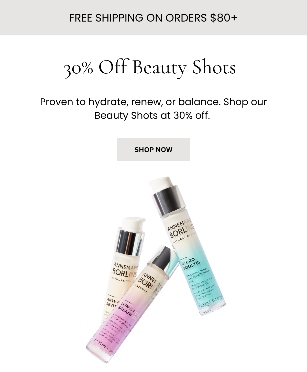 30% Off Beauty Shots
