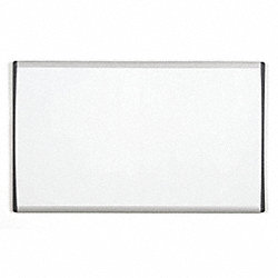 Dry Erase Board: Steel, Framed Style, Aluminum Frame, 14 in Overall Ht, 24 in Overall Wd