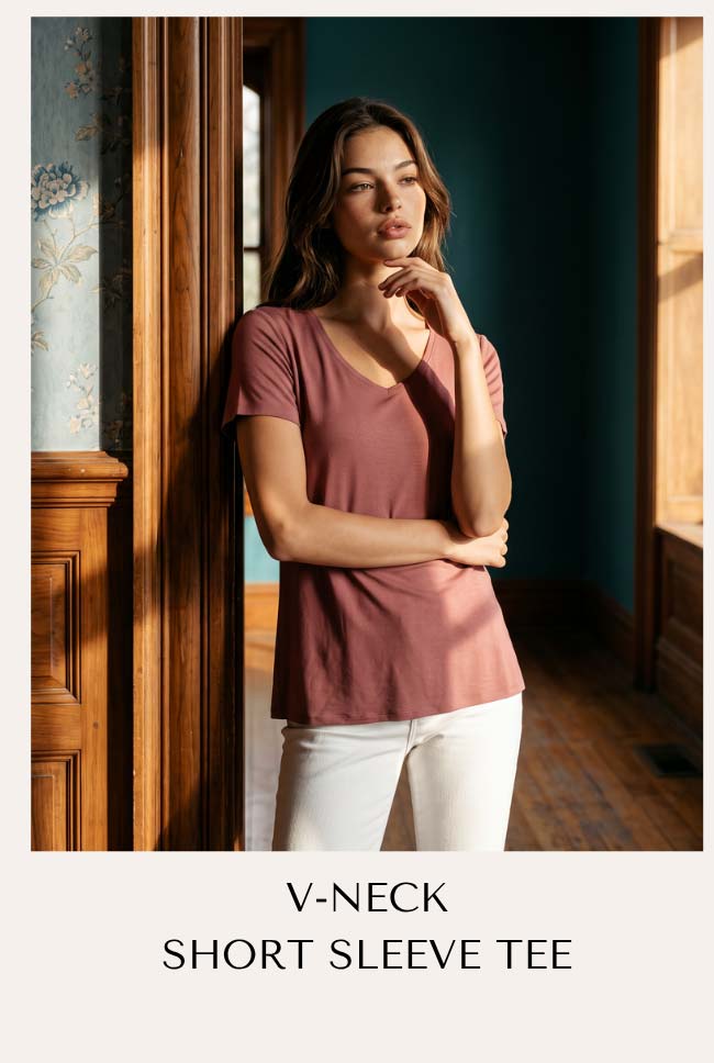 V-Neck Short Sleeve Tee