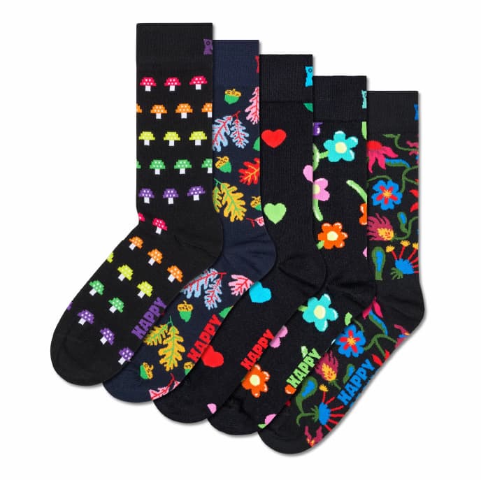 5-Pack Flower Mix Socks