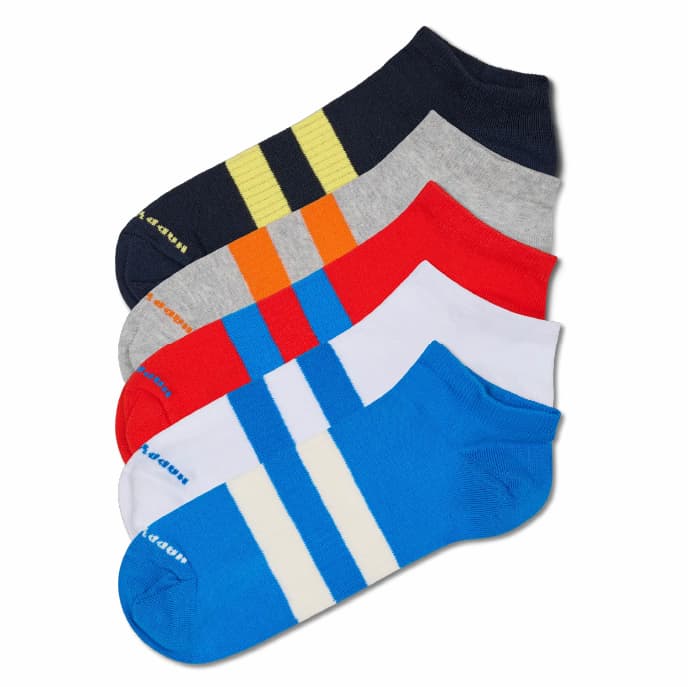 5-Pack Solid Low Sneaker Socks