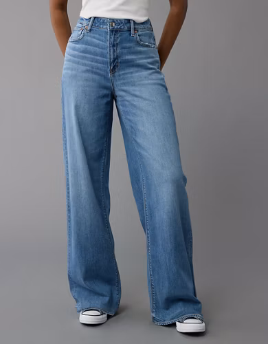 AE Super High-Waisted Baggy Wide-Leg Jean