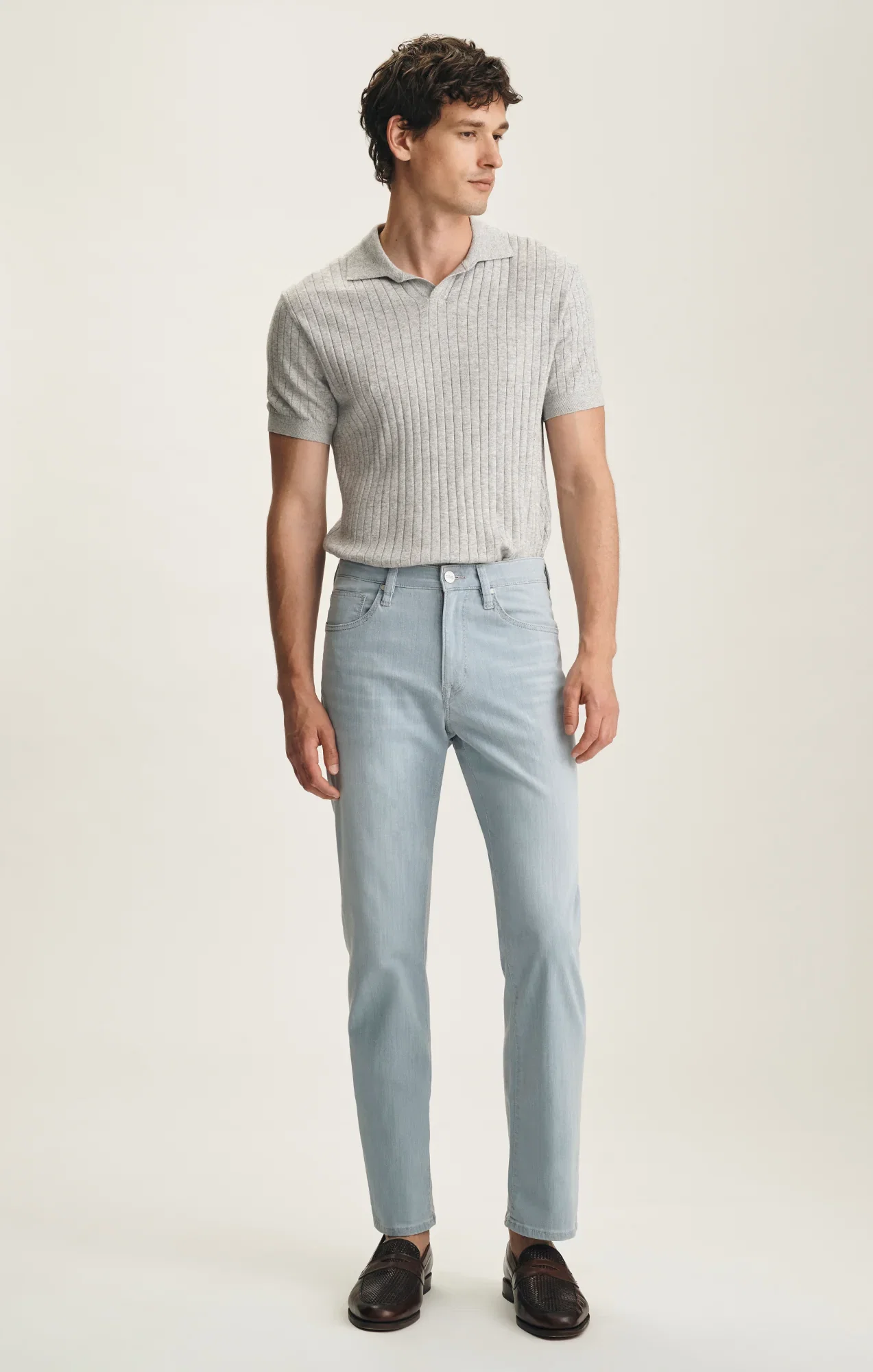 Image of Charisma Relaxed Straight Jeans In Bleach Kona