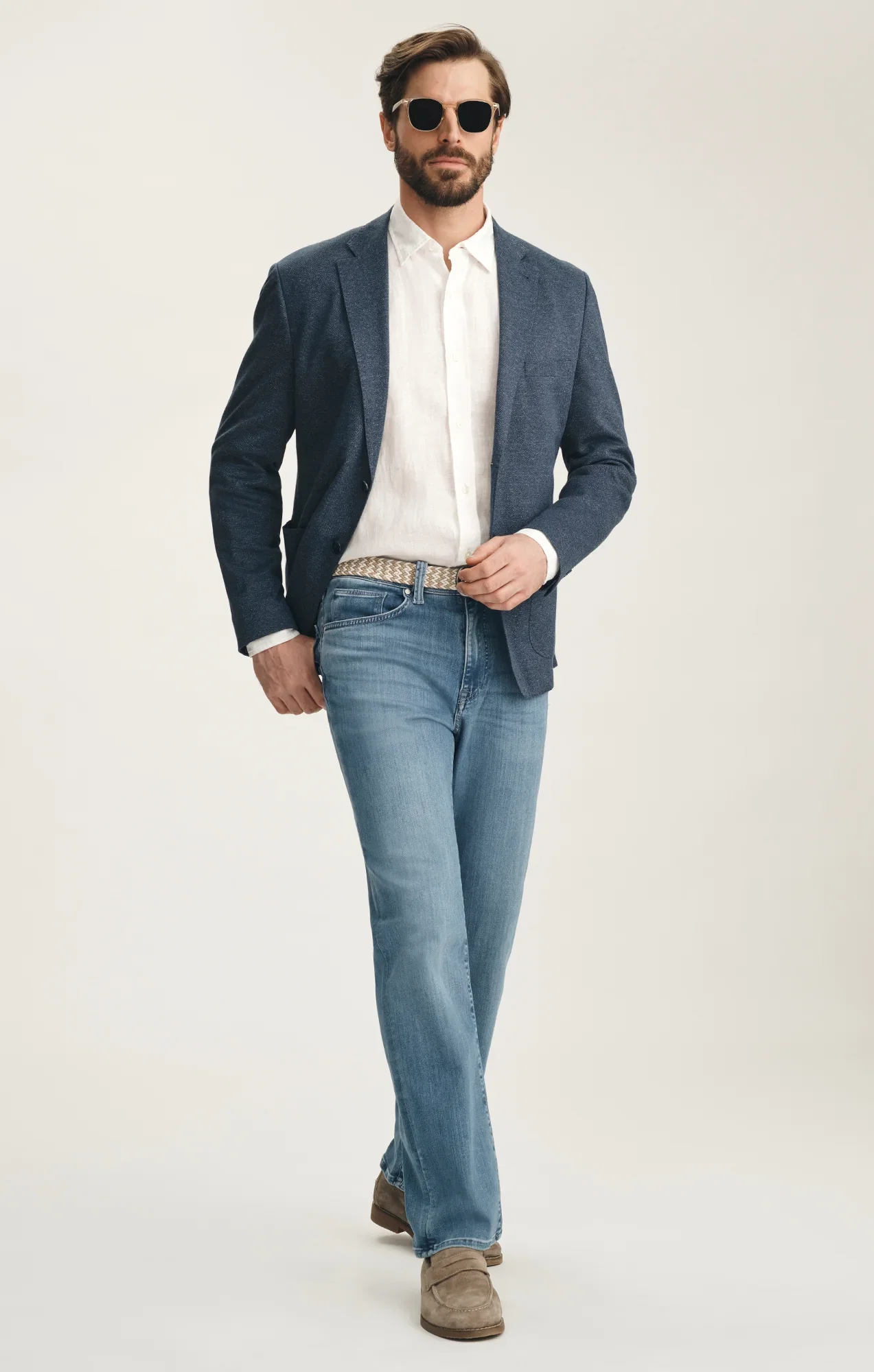Image of Charisma Relaxed Straight Jeans In Light Brushed Urban