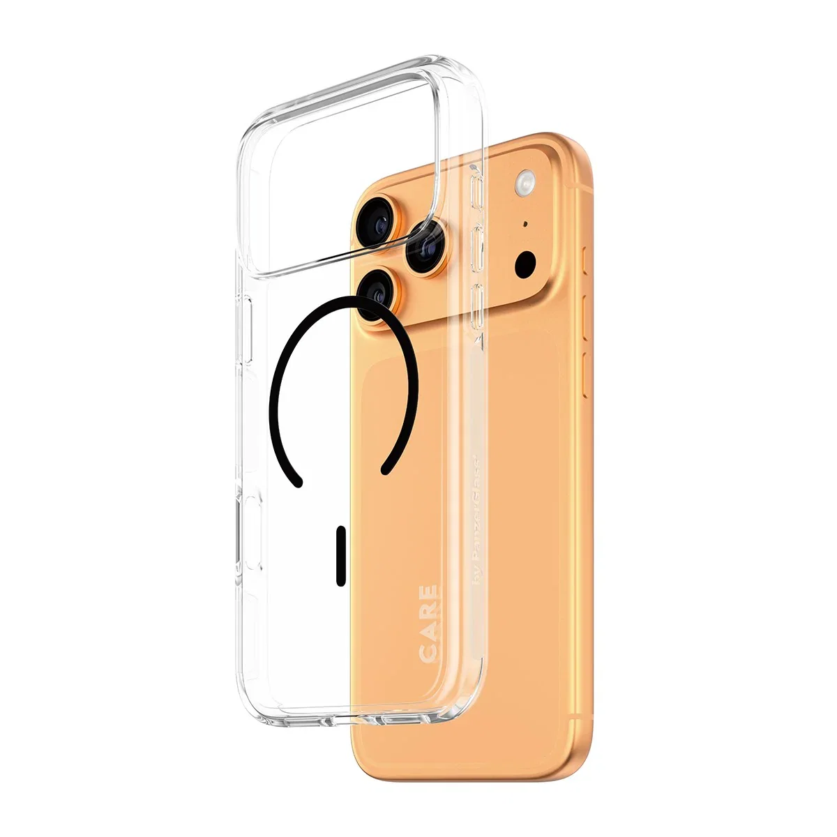 Image of CARE™ by PanzerGlass® Urban Explorer Case Transparent w. Black MagSafe iPhone 17 Pro Max