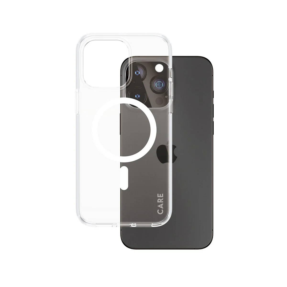 Image of CARE™ by PanzerGlass® Urban Combat Case Transparent w. White MagSafe iPhone 15 Pro Max