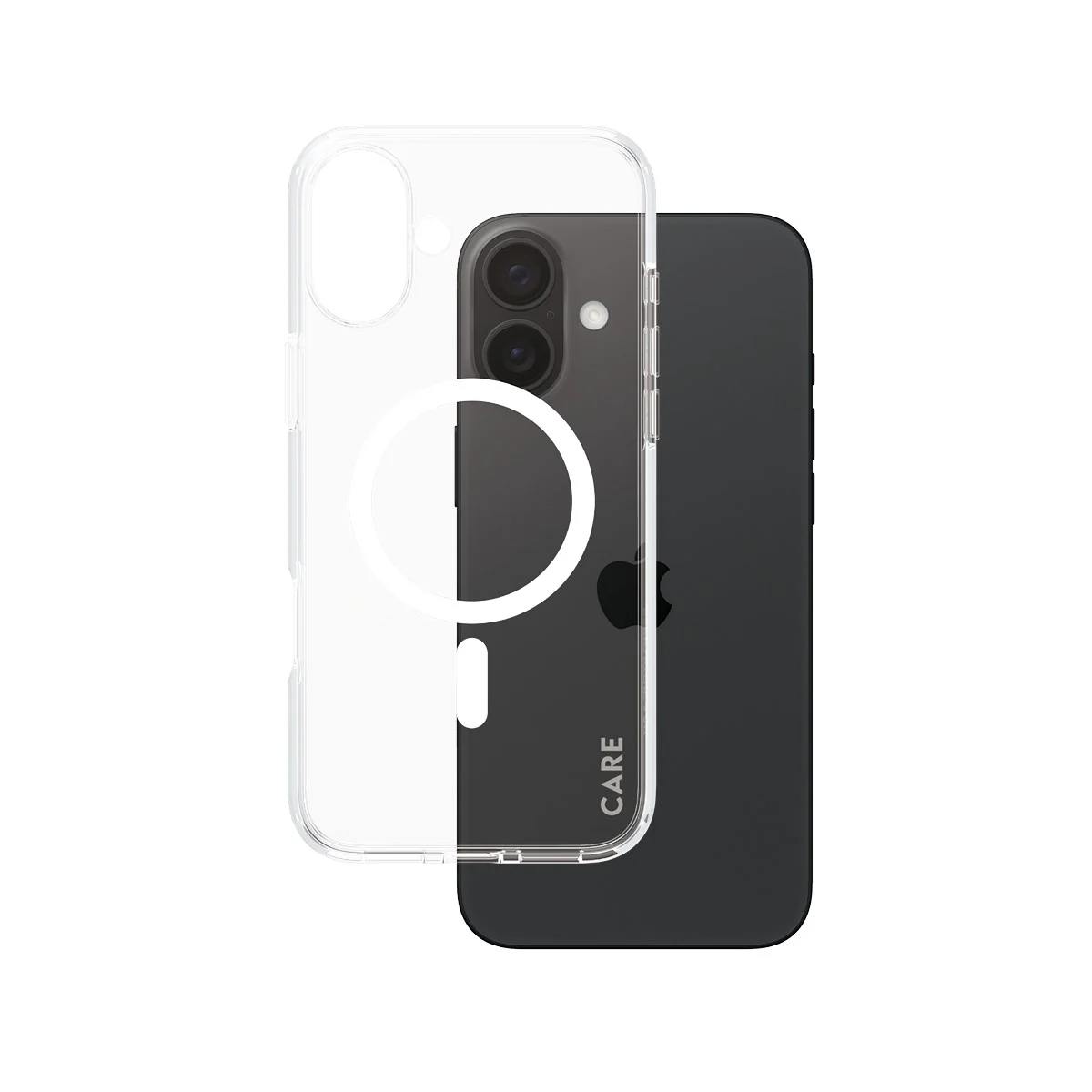 Image of CARE™ by PanzerGlass® Urban Combat Case Transparent w. White MagSafe iPhone 16 Plus