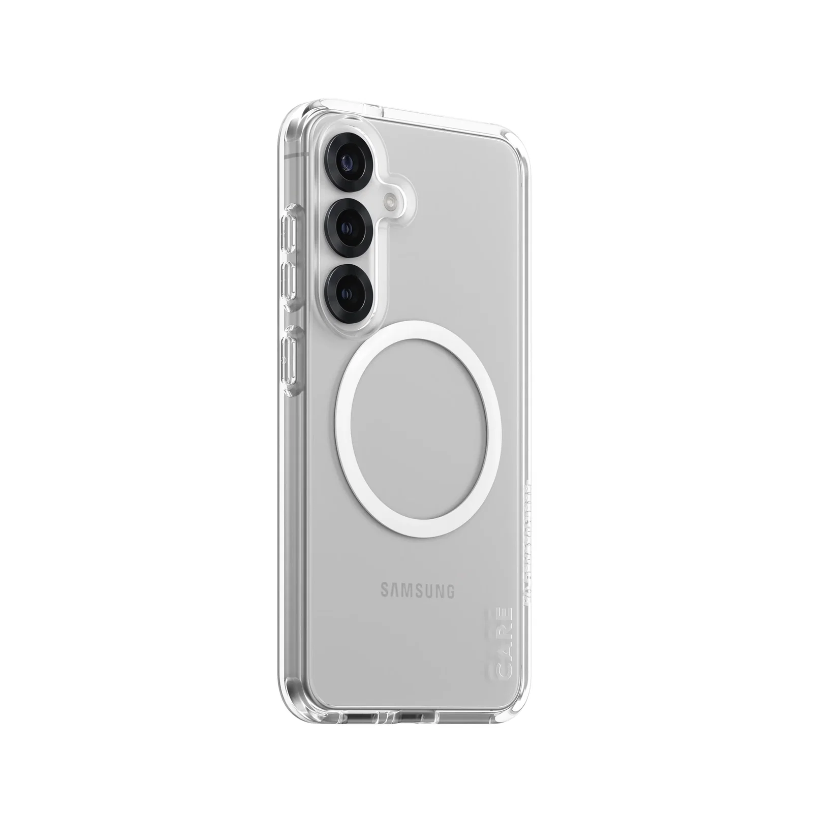 Image of CARE™ by PanzerGlass® Urban Combat Case Transparent w. White Qi Compatible Samsung Galaxy S25