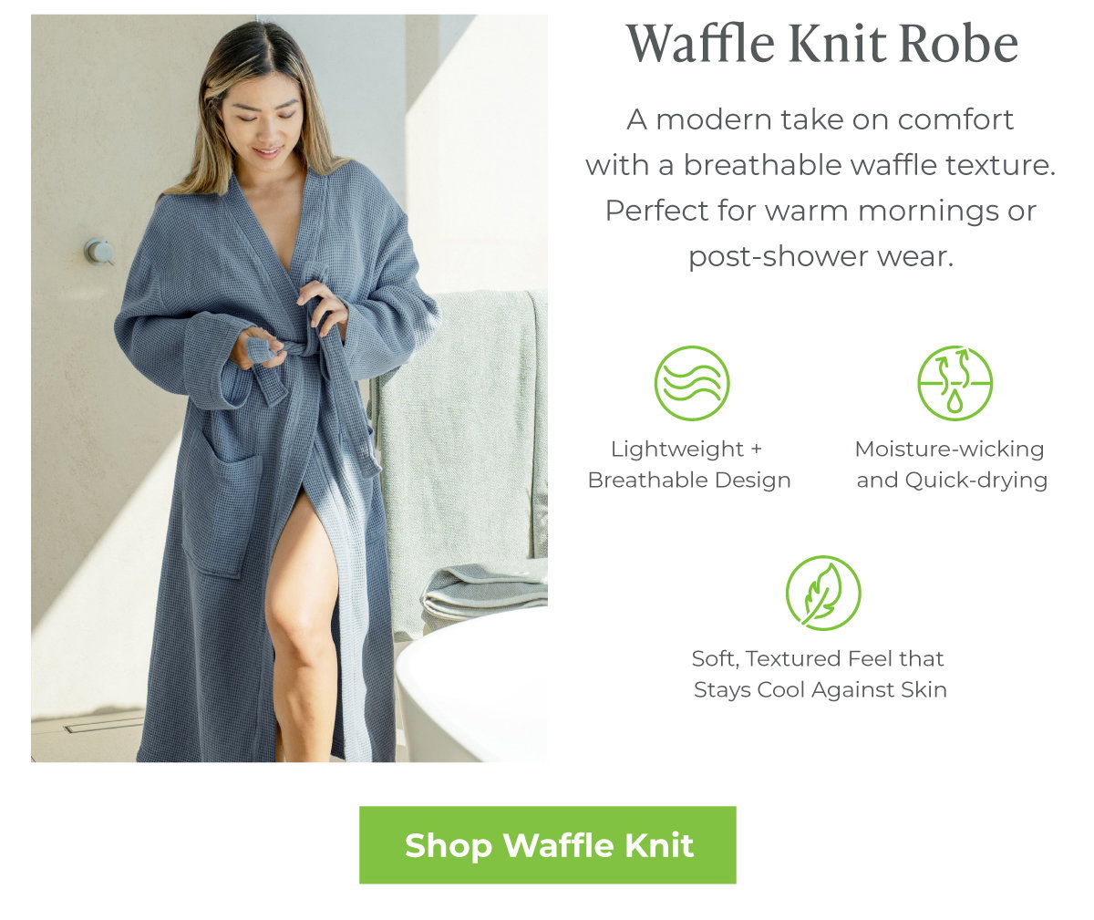Waffle Knit Robe