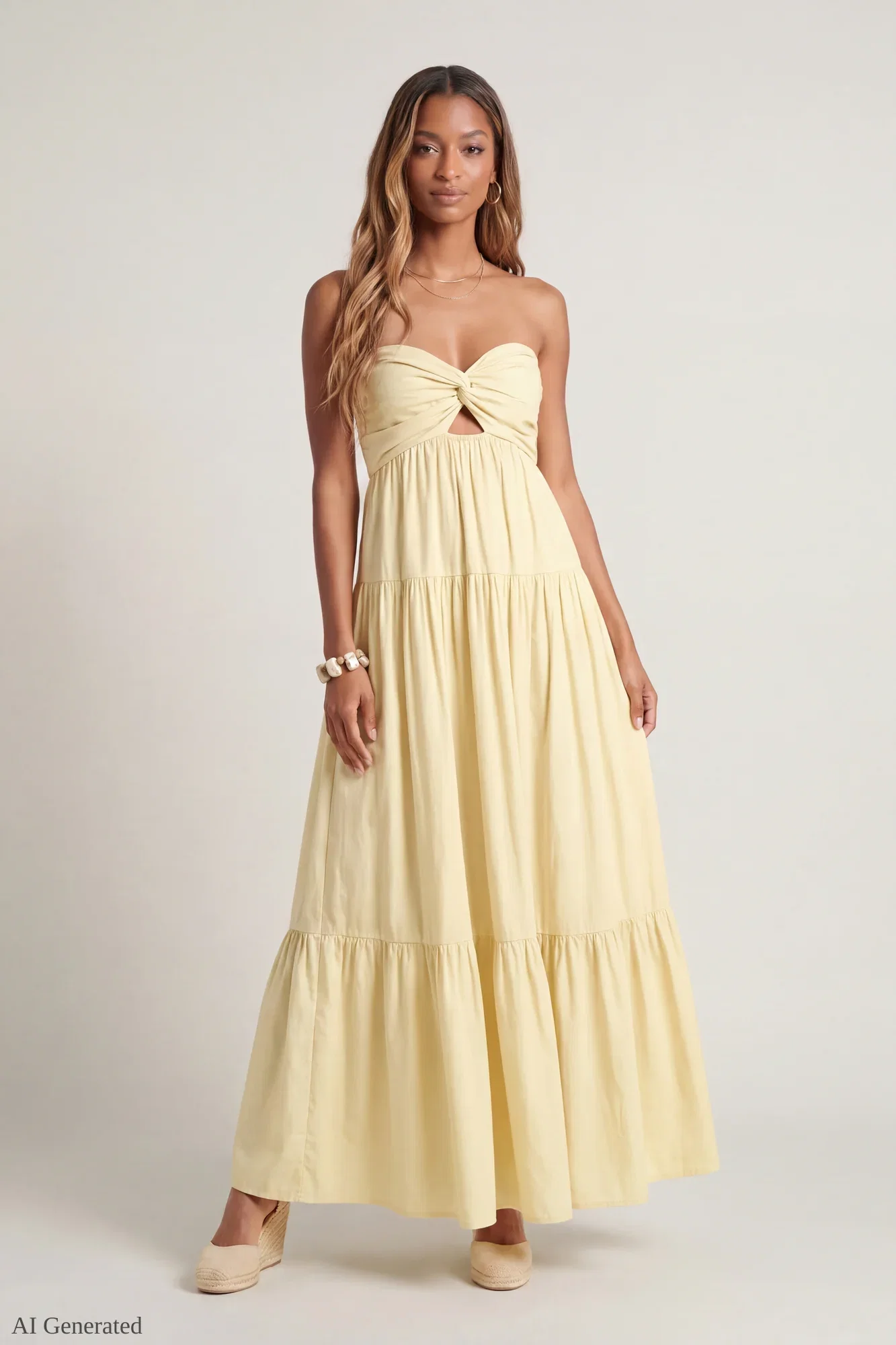 Image of Sweetheart Strapless Maxi Dress