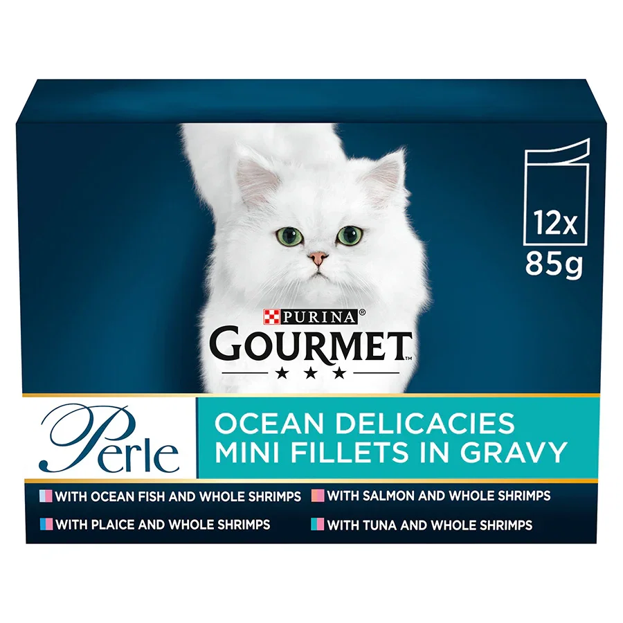 Image of Gourmet Perle Mini Fillets Pouches Wet Cat Food
