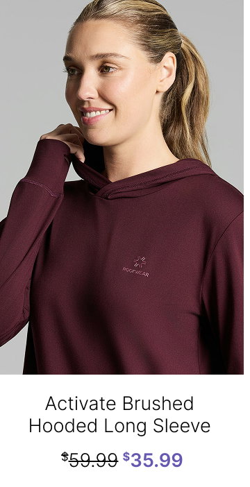 Activate Brushed Hooded Long Sleeve