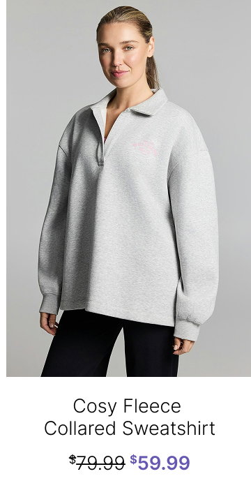 Cosy Fleece Collared Sweatshirt