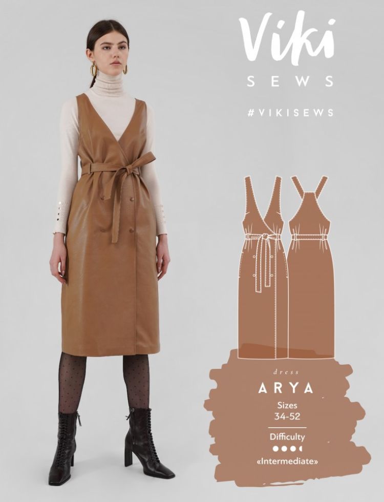 Vikisews Sewing Pattern Arya Pinafore Dress