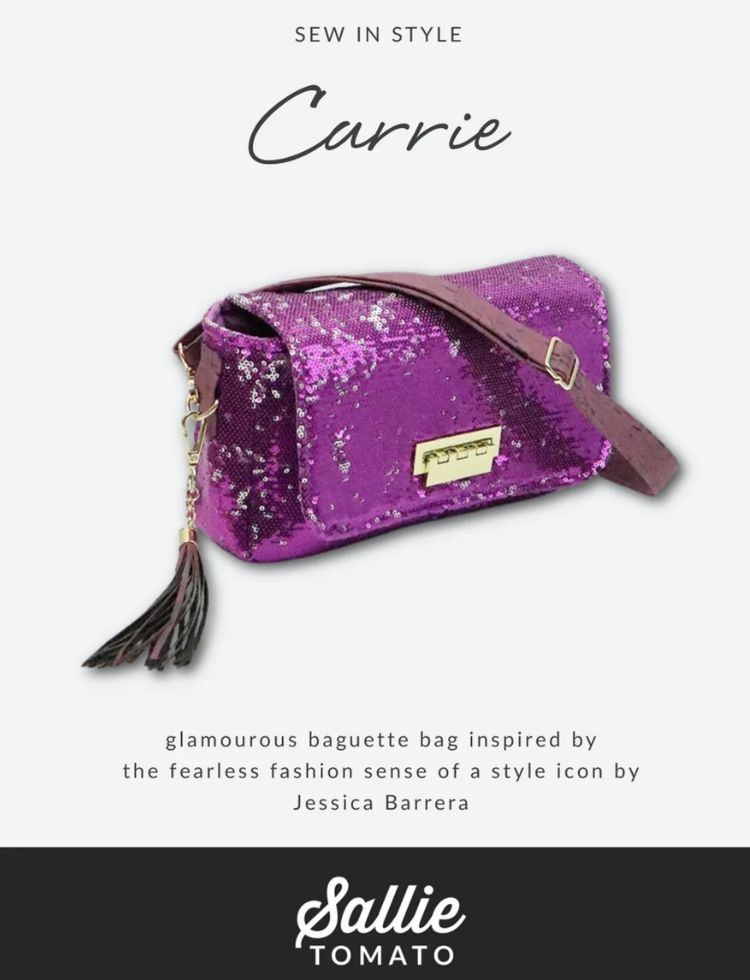 Sallie Tomato Sewing Pattern Carrie Baguette Bag