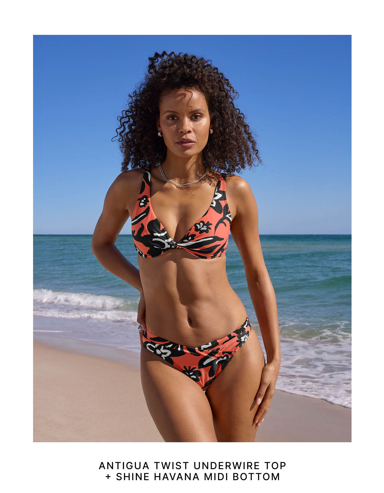 Antigua Twist Underwire Top + Shine Havana Midi Bottom