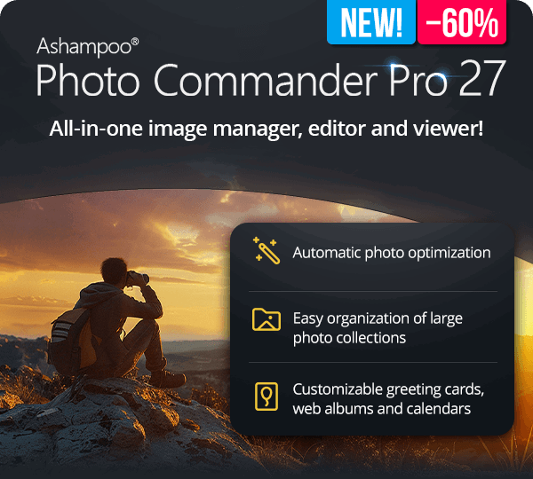 Ashampoo® Photo Commander Pro 27 | All-in-one image manager, editor and viewer!