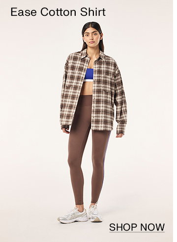 ease cotton shirt in check
