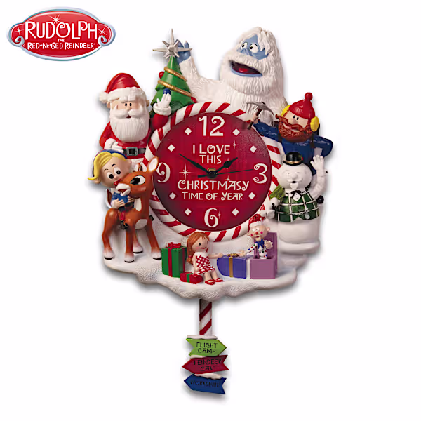 Rudolph The Red-Nosed Reindeer Wall Clock