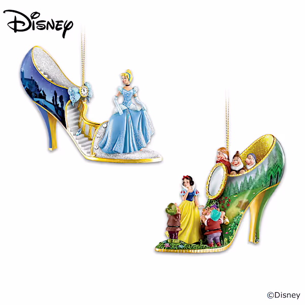 Disney Once Upon A Slipper Ornament Collection
