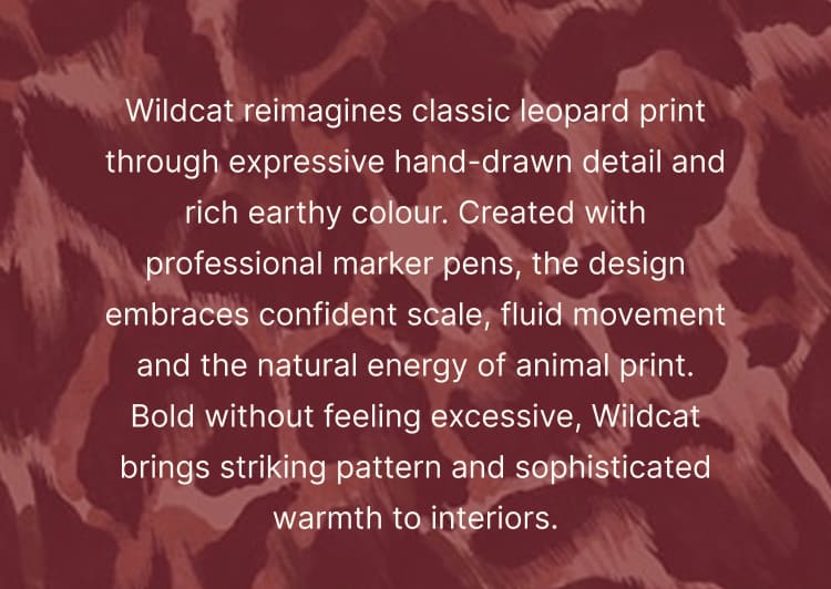 Tail Feather translates the iridescent beauty of bird plumage into a decorative scalloped pattern. Hand painted in gouache with intricate detailing, the design balances vivid colour with refined neutral tones. Its feathered texture creates movement across the wall, bringing a bold, artistic statement with a sophisticated edge.