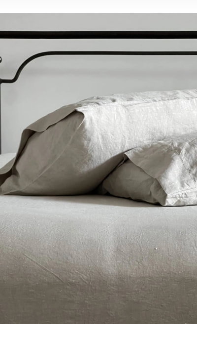 Natural Oatmeal Linen Pillowcase