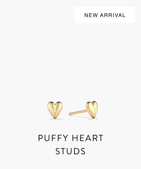 Puffy Heart Studs.