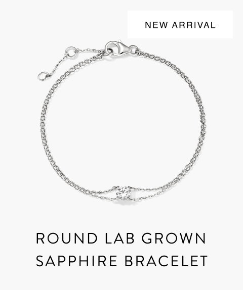 Round Lab Grown Sapphire Bracelet.