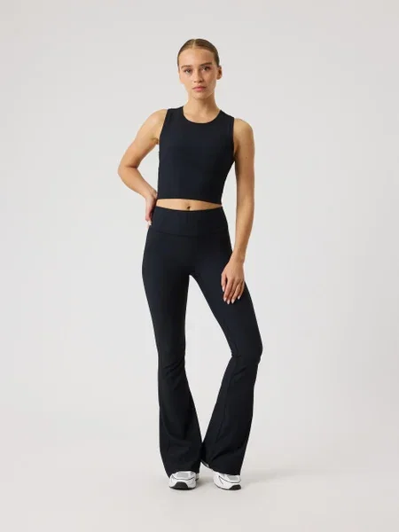 Studio Ribbed Flare Tights Regular