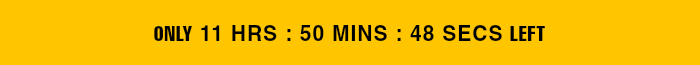 Countdown timer for After Hours Flash Sale.