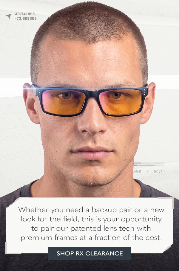 Whether you need a backup pair or a new look for the field, this is your opportunity to pair our patented lens tech with premium frames at a fraction of the cost. Shop Rx clearance.