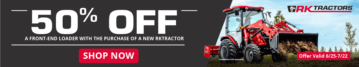 50% off front end loader