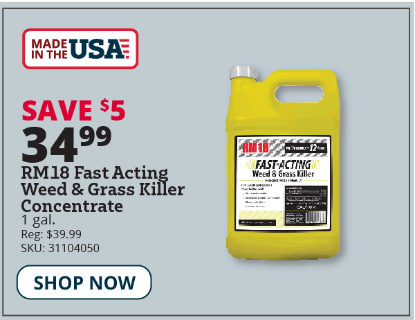 rm18 weed & grass killer consentrate