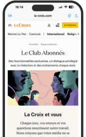 Un club abonnés, 