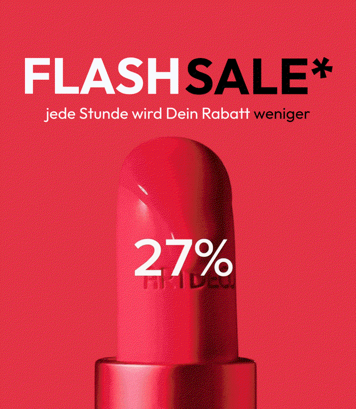 Nur heut: bis zu 27% im Flash Sale sichern. Aber Achtung: Jede Stunde wird Dein Rabatt weniger