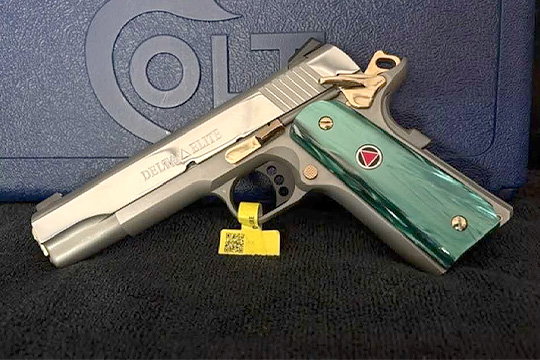 Colt Delta 10MM Mirror Polish Gold Plated NR .01 Start Penny Auction