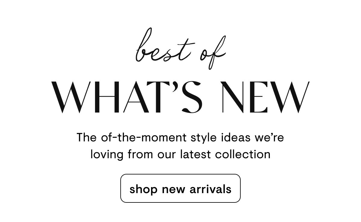 Best of what's new