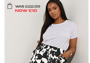 YOURS Curve Black Textured Floral Print Midaxi Culottes