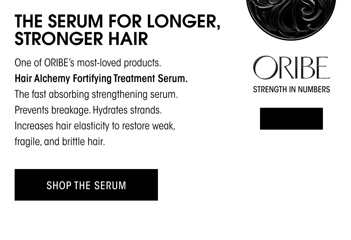 DISCOVER HAIR ALCHEMY FORTIFYING TREATMENT SERUM.