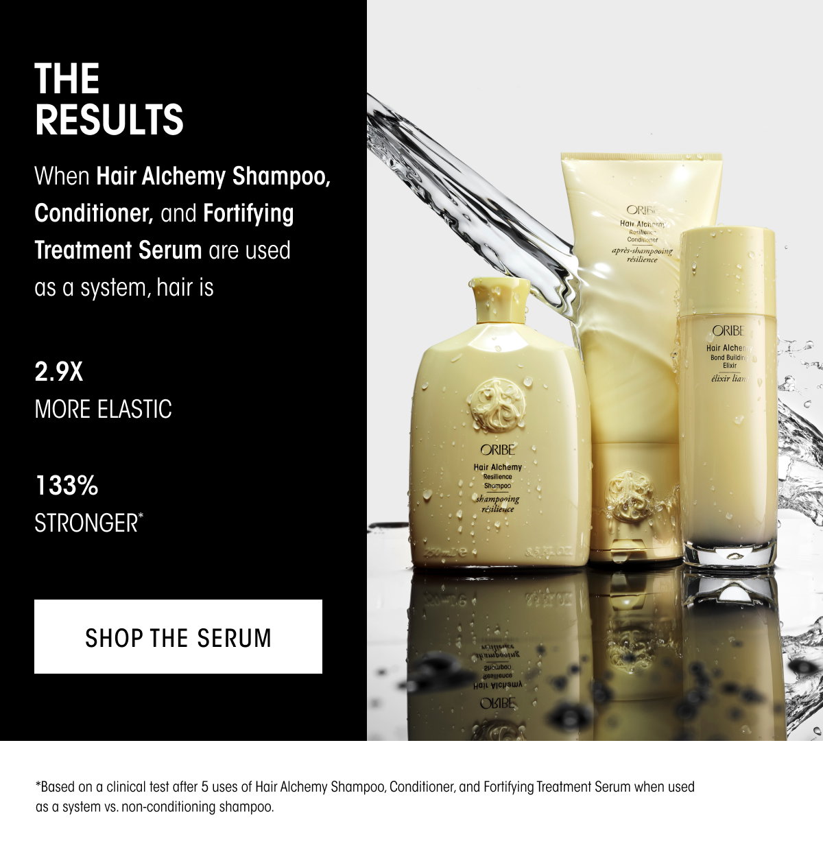 DISCOVER HAIR ALCHEMY FORTIFYING TREATMENT SERUM.